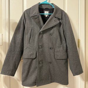 GAP Men's Wool Blend Peacoat Gray Size S